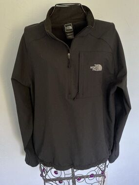 The North Face Black Lightweight Quarter-Zip Shirt Jacket